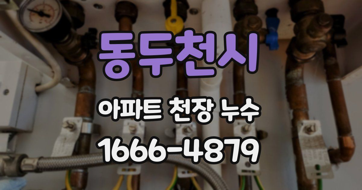 동두천시 아파트 천장 누수