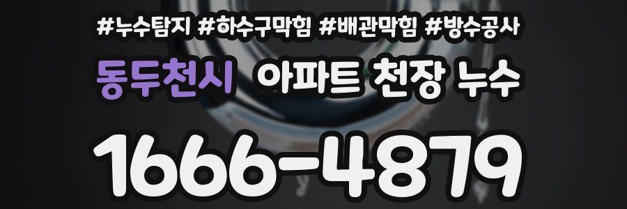 동두천시 아파트 천장 누수
