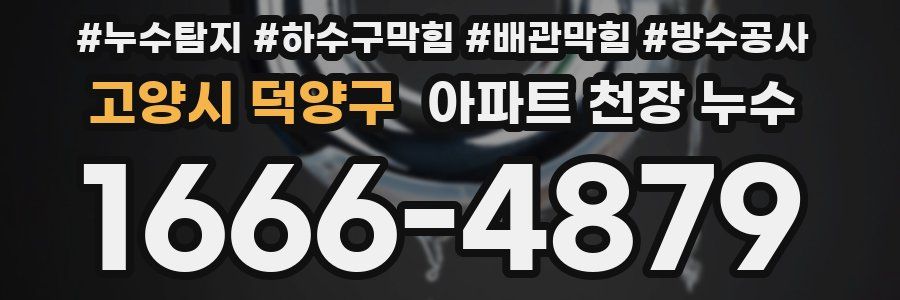 고양시 덕양구 아파트 천장 누수