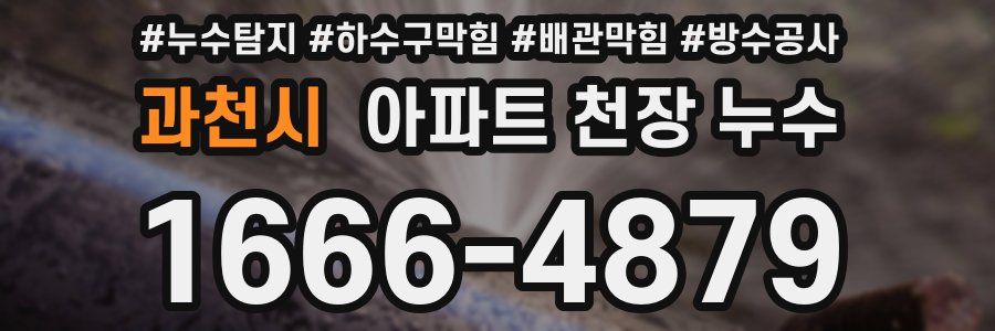 과천시 아파트 천장 누수