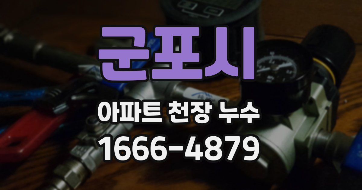 군포시 아파트 천장 누수