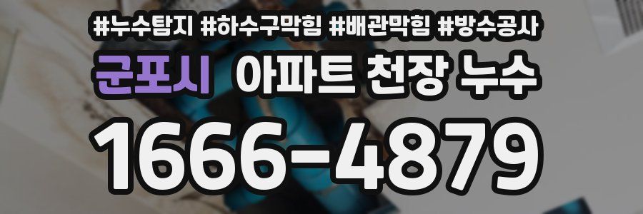 군포시 아파트 천장 누수