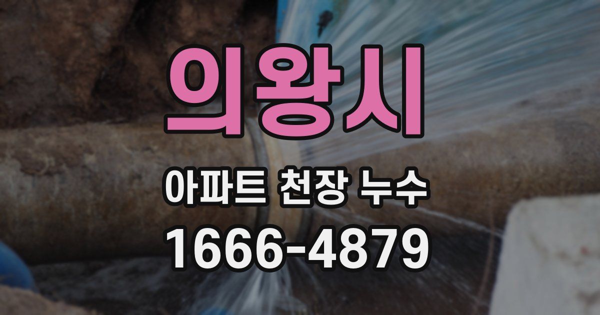 의왕시 아파트 천장 누수