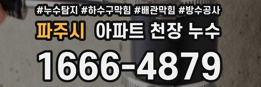 파주시 아파트 천장 누수