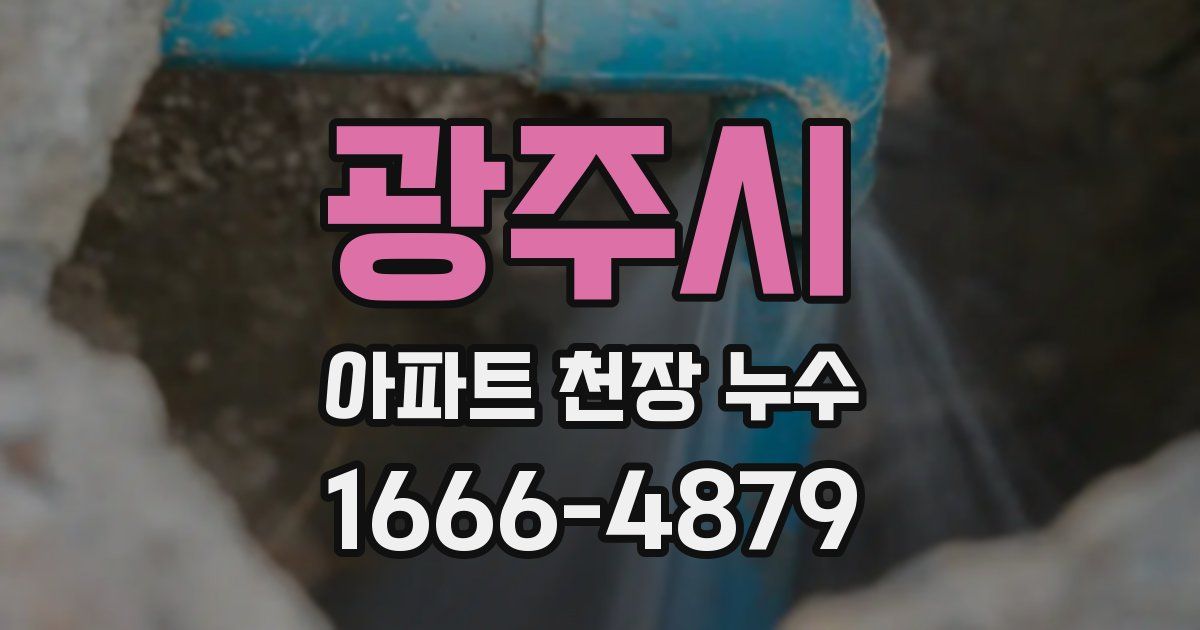 광주시 아파트 천장 누수