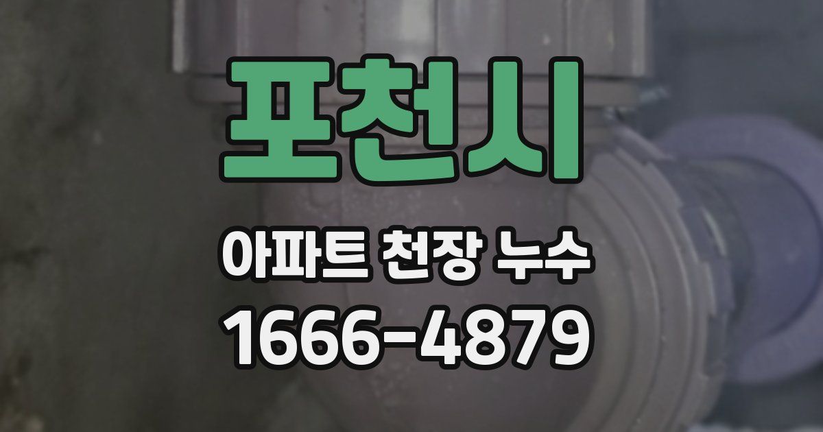 포천시 아파트 천장 누수