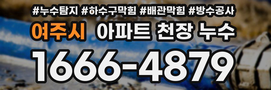 여주시 아파트 천장 누수