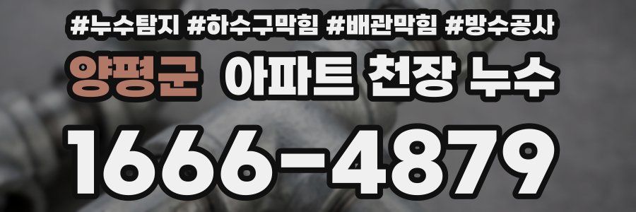 양평군 아파트 천장 누수
