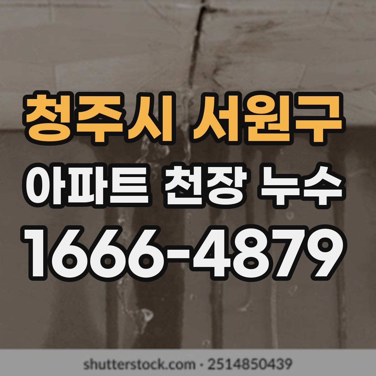 청주시 서원구 아파트 천장 누수