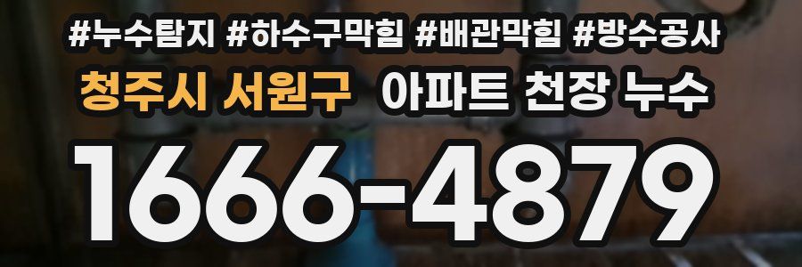 청주시 서원구 아파트 천장 누수