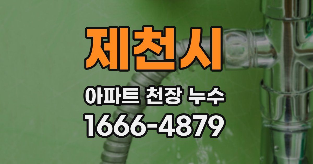 제천시 아파트 천장 누수