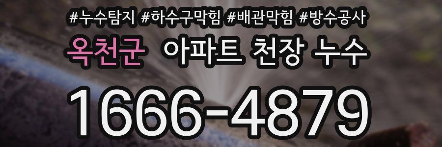 옥천군 아파트 천장 누수