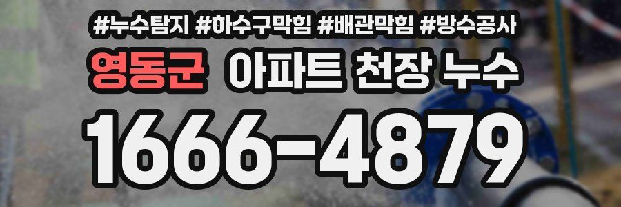 영동군 아파트 천장 누수