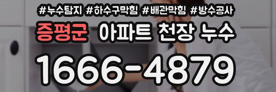 증평군 아파트 천장 누수