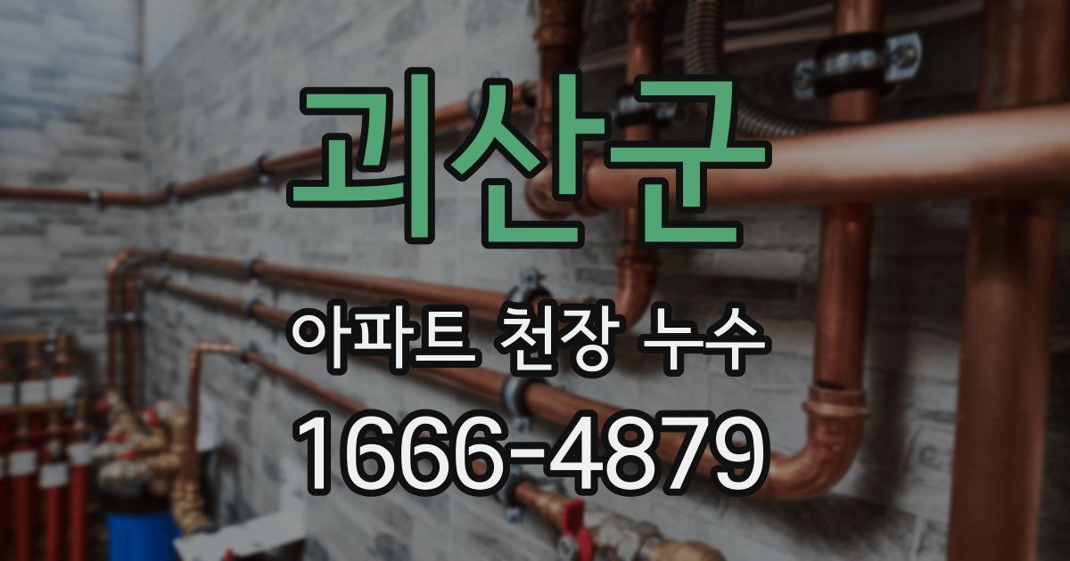 괴산군 아파트 천장 누수