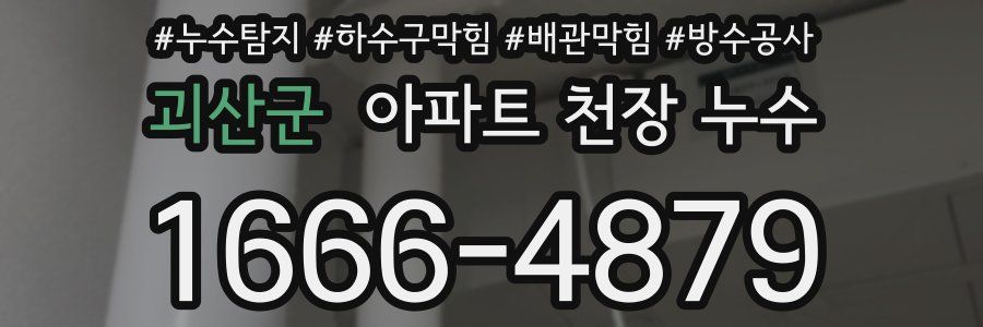 괴산군 아파트 천장 누수