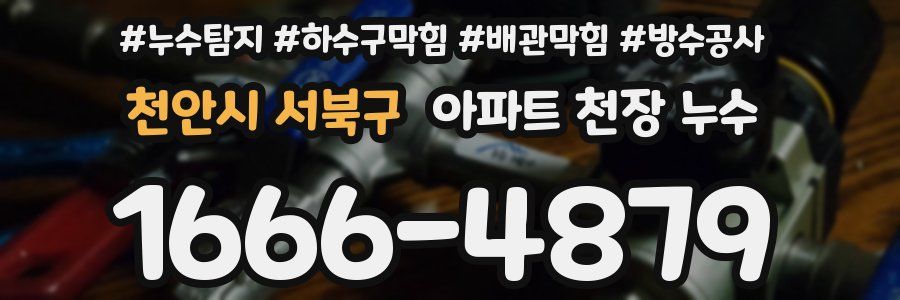 천안시 서북구 아파트 천장 누수