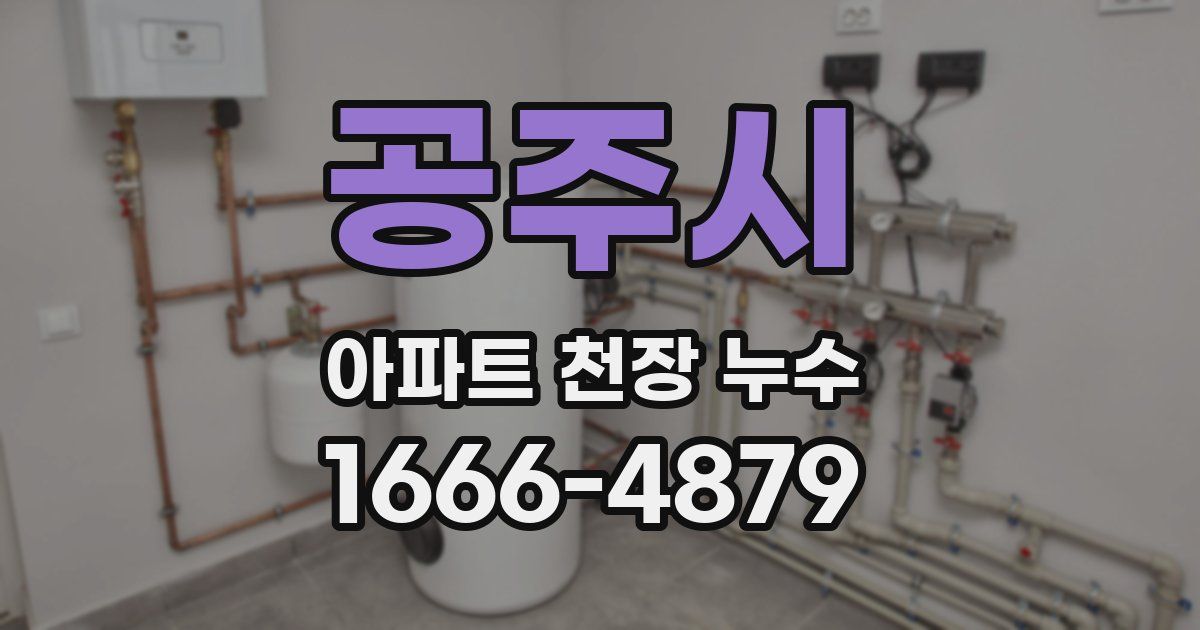 공주시 아파트 천장 누수