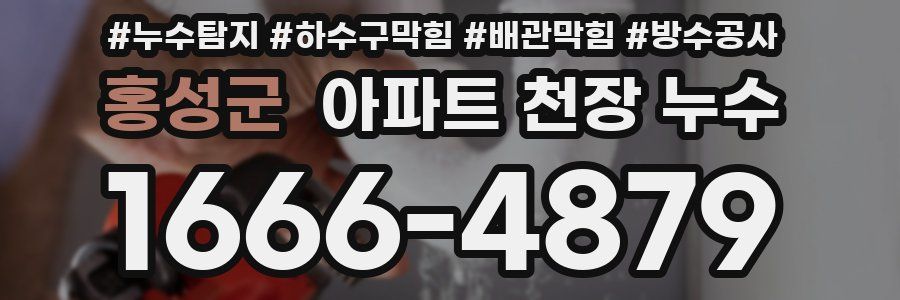 홍성군 아파트 천장 누수