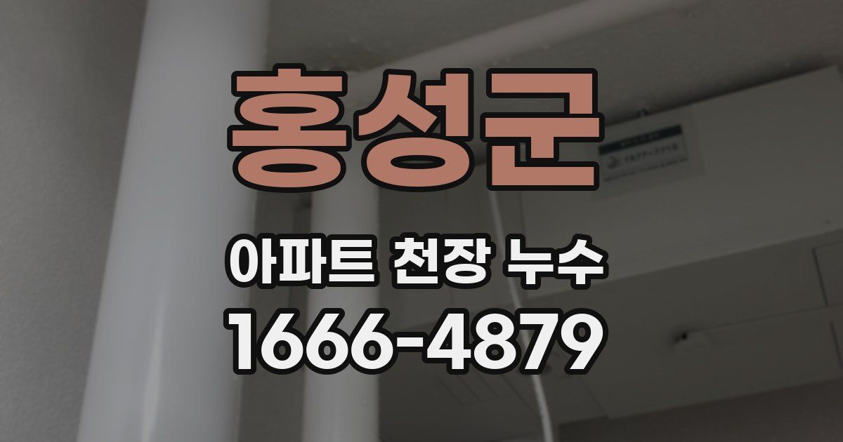 홍성군 아파트 천장 누수