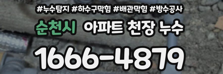 순천시 아파트 천장 누수