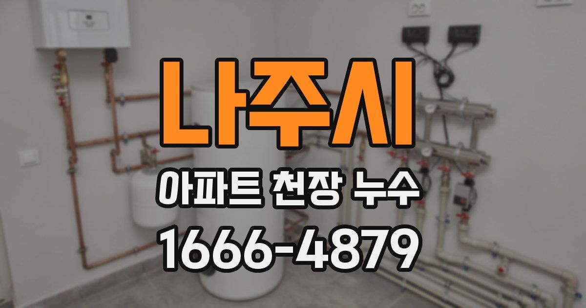 나주시 아파트 천장 누수