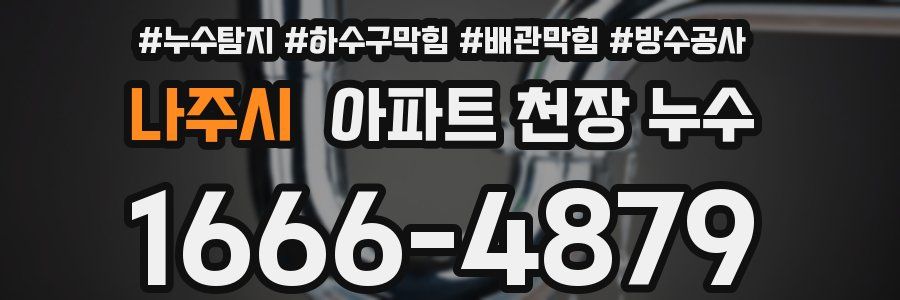 나주시 아파트 천장 누수