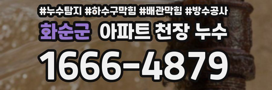 화순군 아파트 천장 누수