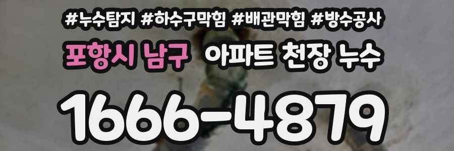 포항시 남구 아파트 천장 누수