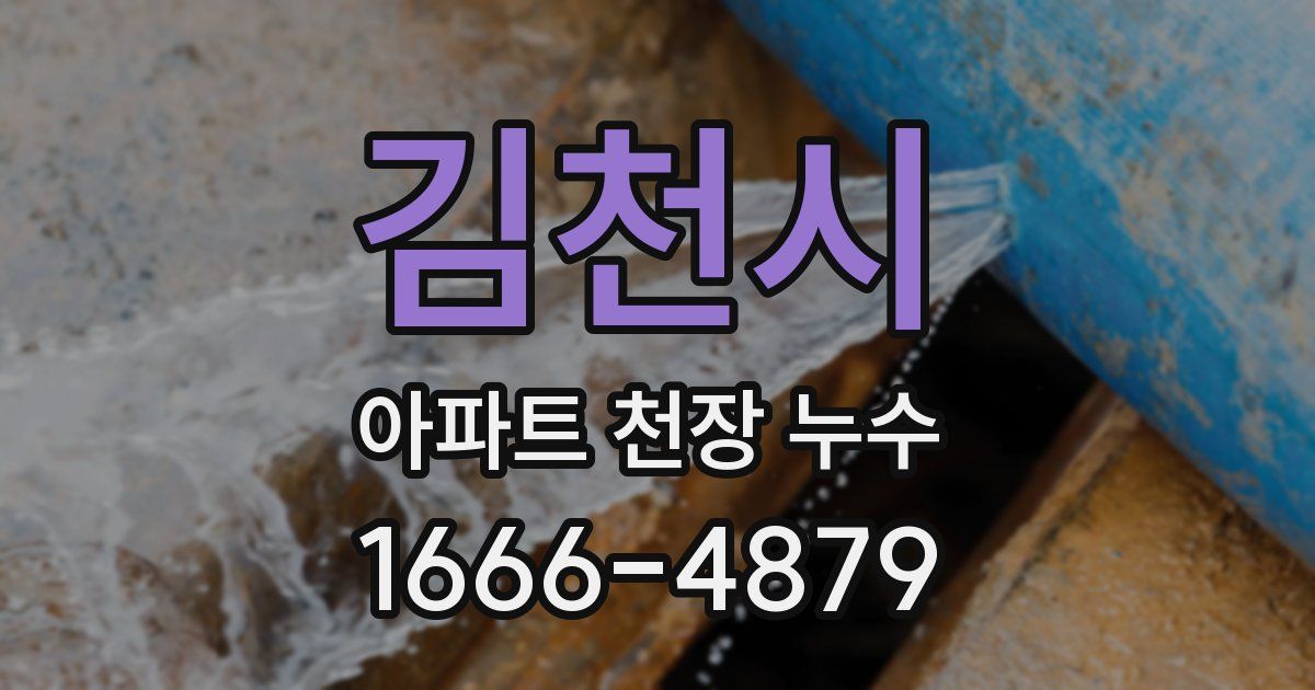 김천시 아파트 천장 누수