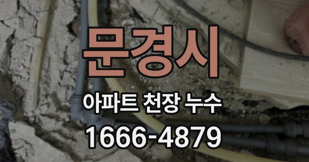 문경시 아파트 천장 누수
