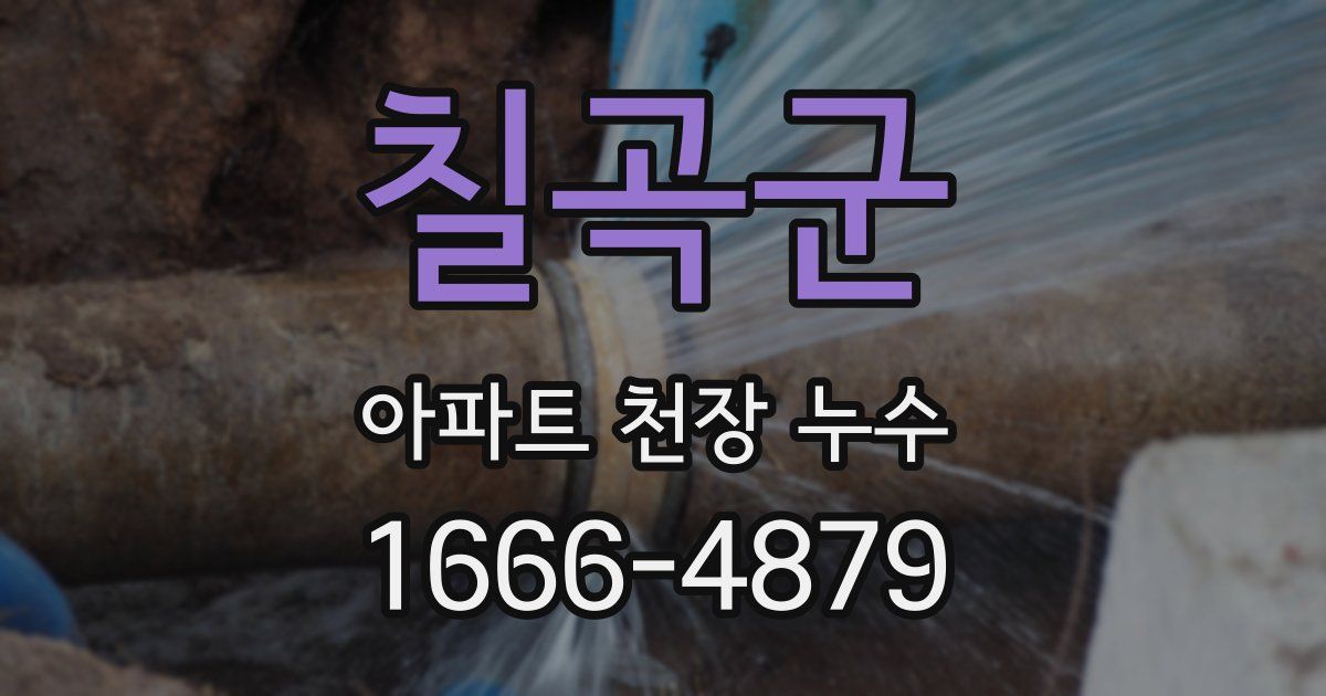 칠곡군 아파트 천장 누수