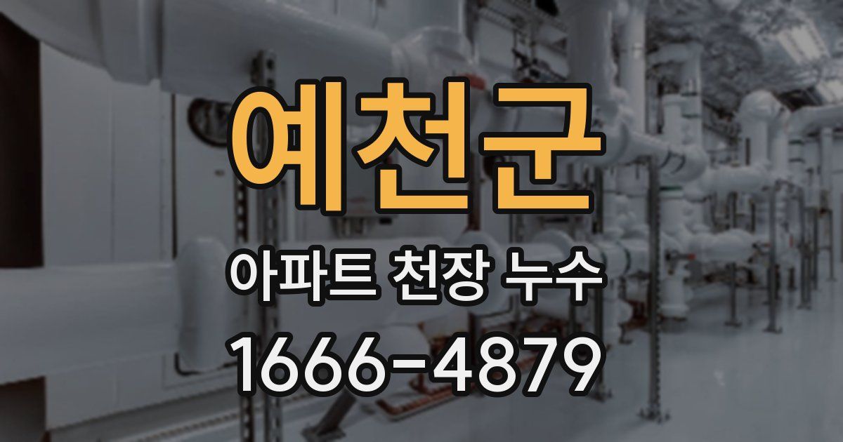 예천군 아파트 천장 누수