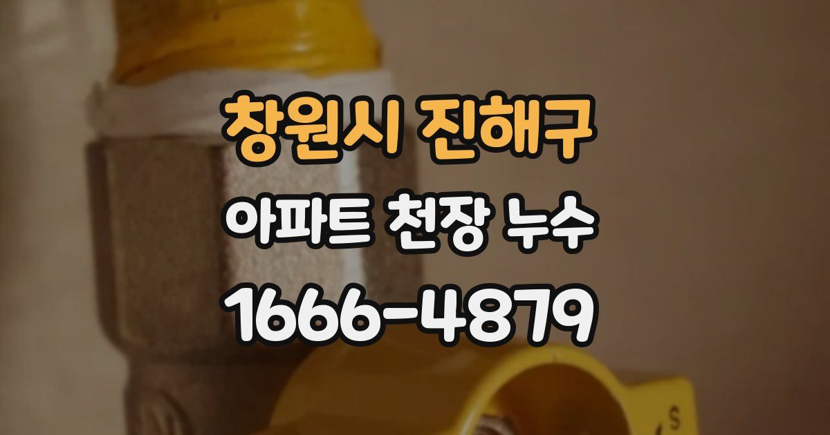 창원시 진해구 아파트 천장 누수