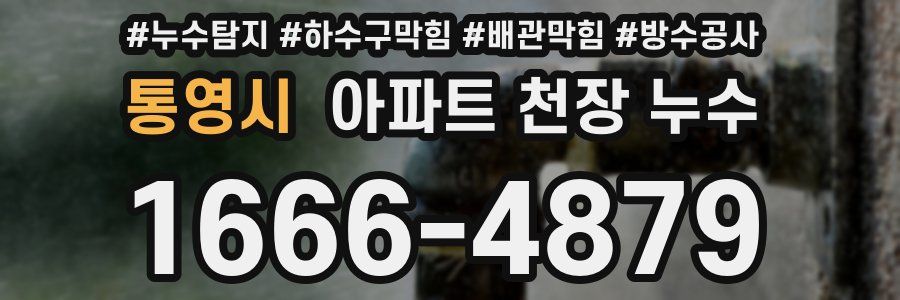 통영시 아파트 천장 누수
