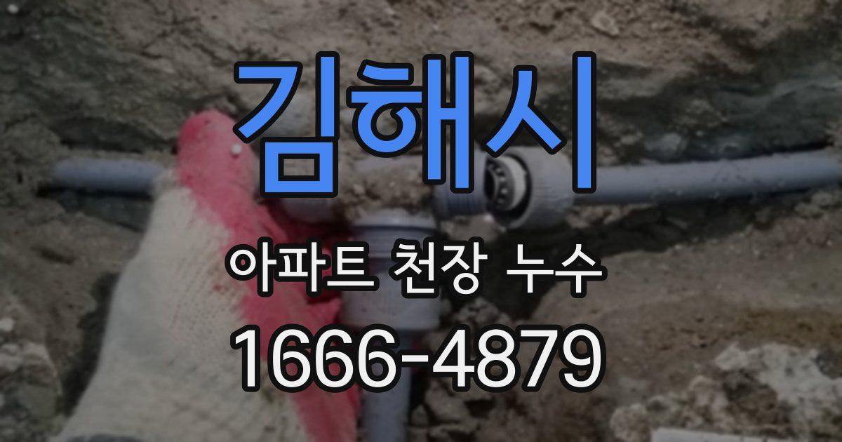 김해시 아파트 천장 누수