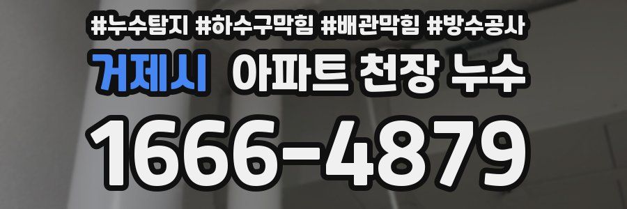 거제시 아파트 천장 누수