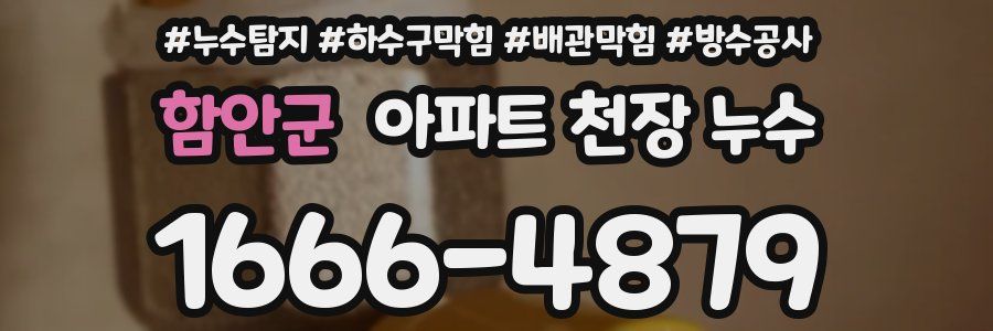 함안군 아파트 천장 누수