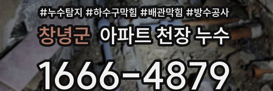 창녕군 아파트 천장 누수
