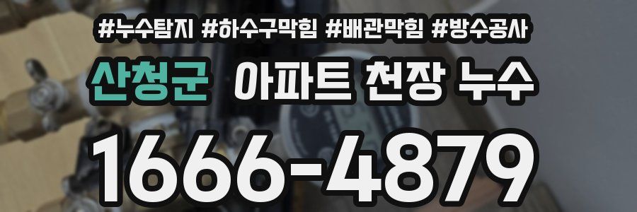 산청군 아파트 천장 누수