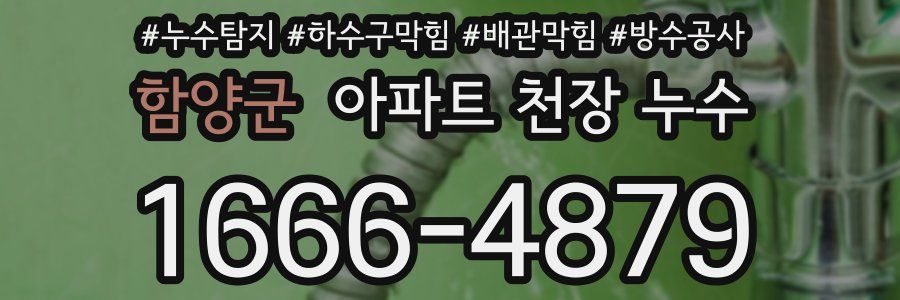 함양군 아파트 천장 누수