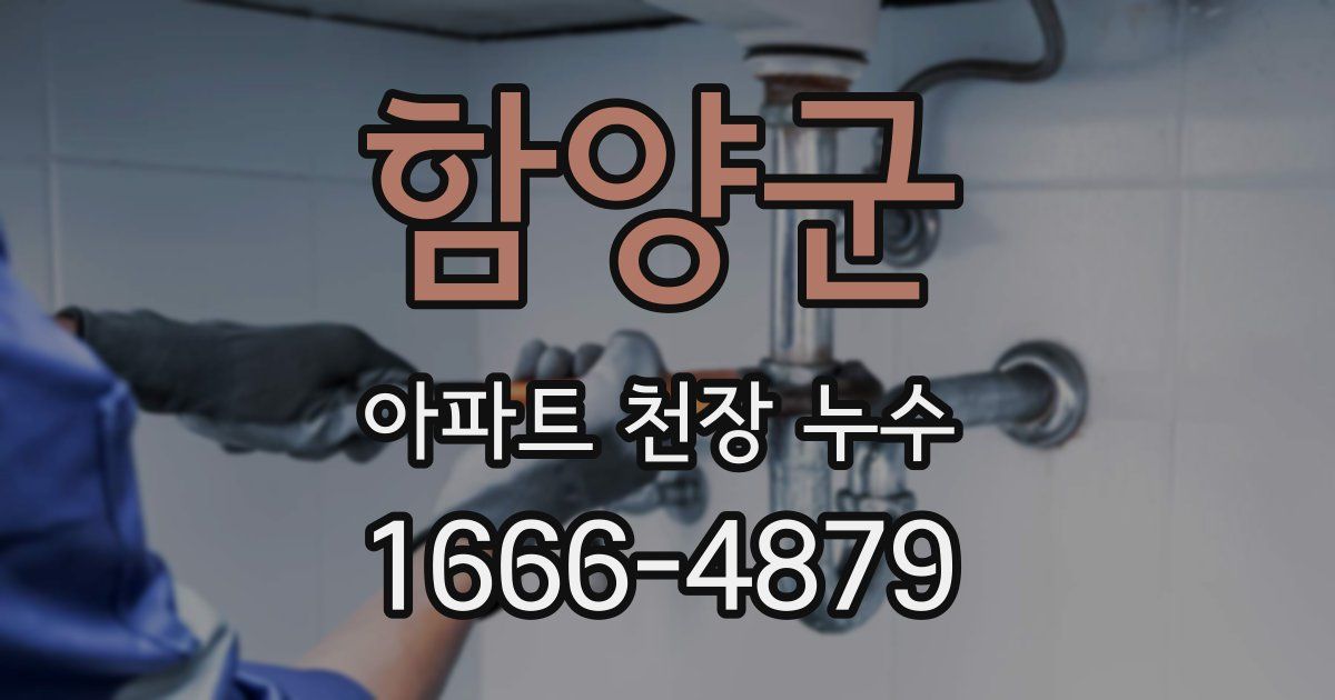 함양군 아파트 천장 누수