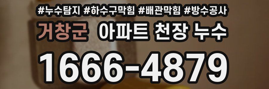 거창군 아파트 천장 누수