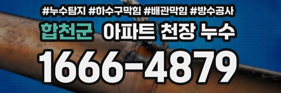 합천군 아파트 천장 누수