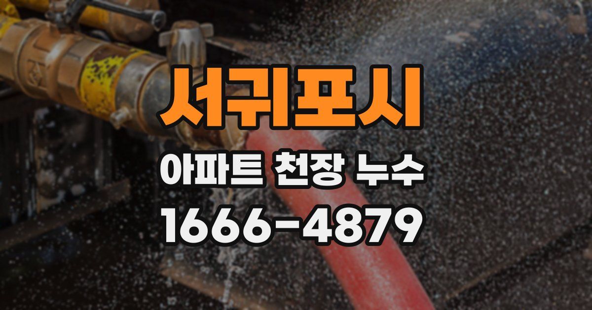 서귀포시 아파트 천장 누수