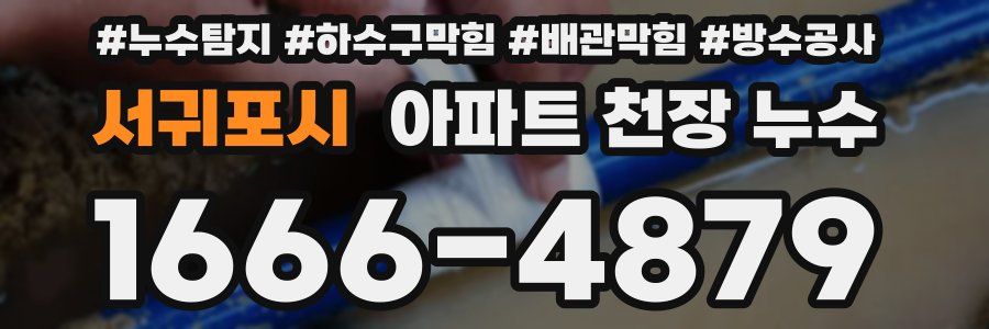 서귀포시 아파트 천장 누수