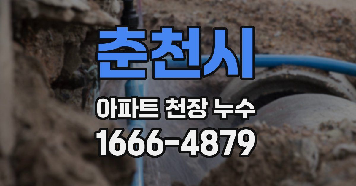 춘천시 아파트 천장 누수