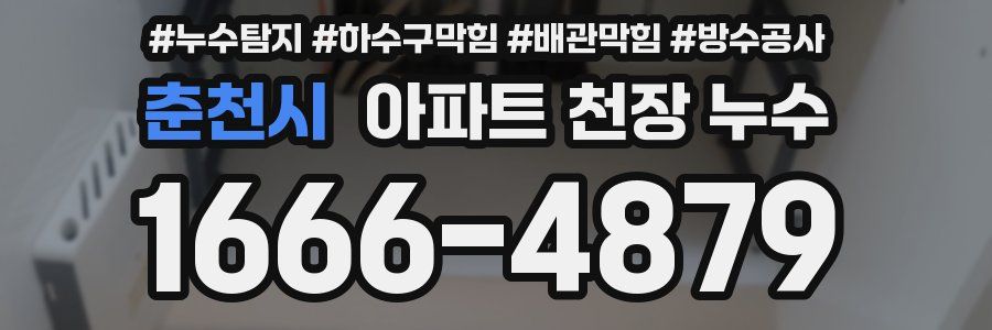 춘천시 아파트 천장 누수