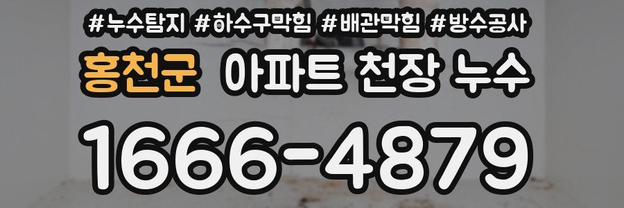 홍천군 아파트 천장 누수