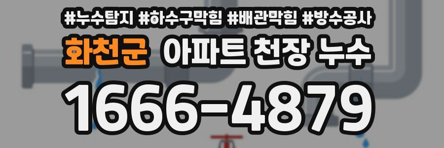 화천군 아파트 천장 누수